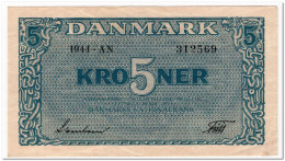 DENMARK,5 KRONER,1944,P.35a,VF-XF - Denmark