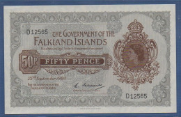 FALKLAND ISLANDS - P.10a - 50 Pence 1969 UNC, S/n: See Photos - Falkland Islands