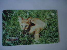 BRAZIL USED CARDS ANIMALS  CAT CATS - Cats