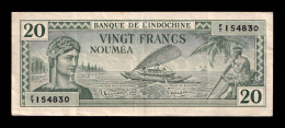 Nueva New Caledonia 20 Francs 1944 Pick 49 Mbc/Ebc Vf/Xf - Autres - Océanie