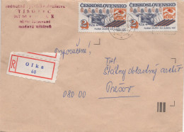 Postal Envelope, Registered Letter From Tisovec To Prešov To Prešov, Czechoslovakia - Sonstige & Ohne Zuordnung