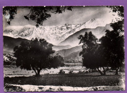 Delcampe - (RECTO / VERSO) MARRAKECH EN 1952 - VU SUR L' ATLAS VERS ASNI - BEAU TIMBRE ET CACHET - CPSM GF - Marrakech