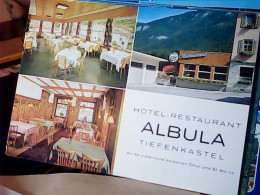SUISSE Switzerland HOTEL RESTAURANT ALBULA, TIEFENCASTEL VUES VB1976  KB427 - Tiefencastel