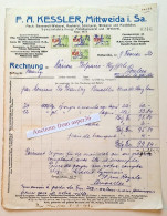 Delcampe - Mech. Baumwoll-Weberei, F.A.Kessler, Mittweida I. Sa. 1932 - 1900 – 1949