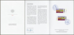 Bund: Minister Card - Ministerkarte Typ VII , Mi-Nr. 3850 ESST: " Für Den Umweltschutz: - Natürlicher Klimaschutz - "  X - Brieven En Documenten