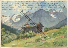 Klosters Mit Silvretta - Künstlerkarte - Edition Stehli Gel. - Klosters