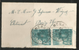 Belgique - Exportation N°761(paire) (industrie Chimique) Sur Petite Enveloppe Obl. GENAPPE Vers Baisy-Thy - 1948 Export