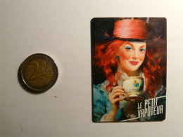 MAGNET PUBLICITAIRE - PIN-UP THE TEA TIME -  LPV LE PETIT VAPOTEUR PINUP SEXY FEMME AIMANT - Reclame