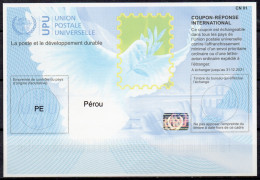 PEROU PERU  Is40  20170802 AA  International Reply Coupon Reponse Antwortschein IRC IAS CRI  Mint ** - Peru