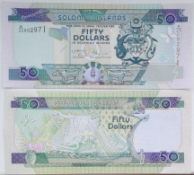 Solomon Islands 50 Dollars 2001 ND P 24 Lizard Animal A/25 UNC - Solomon Islands