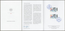 Bund: Minister Card - Ministerkarte Typ VII , Mi-Nr. 3853 ESST: " 50 Jahre Deutsche Krebshilfe "   X - Brieven En Documenten