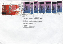 Delcampe - Zaire DRC Congo 1993 Kinshasa Overprint 100,000Z On 1.20Z Michel 1060 Michel 813 Overprint Cover - Brieven En Documenten