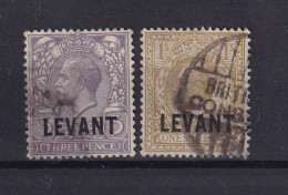 Delcampe - BRITISH OFFICES IN LEVANTE (STAMBOUL) 1905 - Canceled - Sc# 20, 24 - Levante Britannico