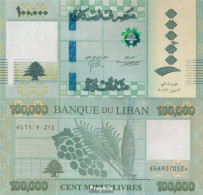 Delcampe - Libanon Pick-Nr: W105 (2023) Bankfrisch 2023 100.000 Livres - Liban