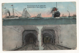 Pennsylvania R. R. Under The Hudson River, New York City. Jahr 1914 - Hudson River
