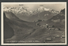 Carte P De 1928 ( Chalets Et Restaurant De Bretaye Et La Chaîne Du Mt-Blanc ) - Bretaye