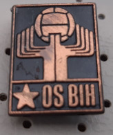 BOSNIA Volleyball Federation OS Bih Odbojkarsi Savez Bosna Vintage Pin - Volleybal