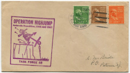 USA, ANTARCTIC EXPEDITION, ANNUL USS MOUNT OLYMPUS, 1947, 3 USA STAMPS         M - Autres & Non Classés