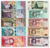 X10 Pcs Lot, Mix Banknotes, Russia, Venezuela, Mongolia 1997 To 2020 (All UNC) Serial Number May Vary #690# - Collections & Lots