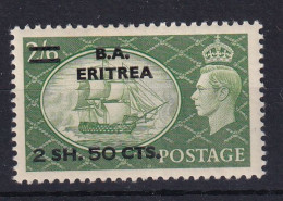 Eritrea: 1951   KGVI 'B. A. Eritrea'    SG E30    2s 50 On 2/6d     MH - Eritrea
