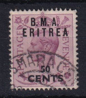 Eritrea: 1948/49   KGVI 'B.M.A. Eritrea'    SG E7    50c On 6d     Used - Eritrea