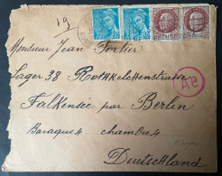 Lettre De Paris 1943 Pour Le Camp Lager 38 Falkensee ( Satellite Du KL De  Sachsenhausen ) - WW II