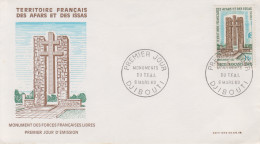 Env  FDC  1er  Jour   TERRITOIRE  FRANCAIS   Des   AFARS  Et  ISSAS   Monument  Des  Forces  Françaises  Libres     1969 - Autres & Non Classés