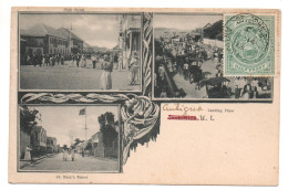 DOMINICA W. I. (ANTIGUA) - HIGH STREET / St. MARY'S STREET / LANDING PLACE - Antigua Und Barbuda