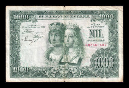 España Spain 1000 Pesetas Reyes Católicos 1957 Pick 149 Serie 1H Bc/Mbc F/Vf - 1000 Pesetas