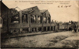 Delcampe - CPA La Grande Guerre 1914-Albert - L'Usine Des Cyeles Rochet Aneantie (295380) - Albert