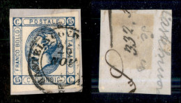 1863 - 15 Cent (13c) - I A Puntini - Usato Su Frammento Da Castelnuovo Scrivia - Other & Unclassified