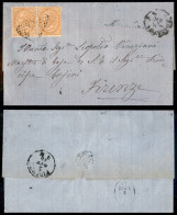 Marsiliana (verdastro - P.ti 8) - Coppia Del 10 Cent (17) - Su Lettera Per Firenze Del 4.10.75 - Other & Unclassified