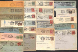 1920/1928 - Annulli A Targhetta - Insieme Di 24 Oggetti Postali Con 12 Annulli Diversi - Alcune Ripetizioni - Da Esamina - Other & Unclassified