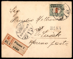 Franco 45 Su 6 Filler (29e) - Fiume A Destra - Bustina Raccomandata Per Susak Del 25.1.19 - Other & Unclassified