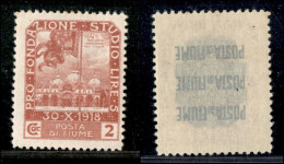 1919 - 2 Corone Fondazione Studio (70) - Gomma Integra (275) - Other & Unclassified