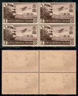 1938 - 10 Lire (10) In Quartina - Gomma Integra (240+) - Other & Unclassified