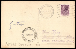 Guttuso Renato (pittore) - Autografo (F - 1) Su Cartolina Del 1969 - Other & Unclassified