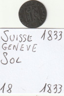 SVIZZERA GENEVE SOL 1833 (MDG70.12 - Altri & Non Classificati