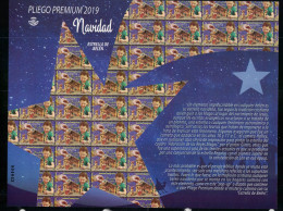 2019 PLIEGO PREMIUN,  12 SELLOS TARIFA  A , NAVIDAD ESTRELLA DE BELEN - Full Sheets