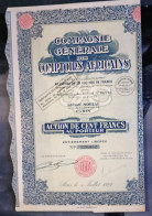 Compagnie Générale Des Comptoirs Africains - Afrika