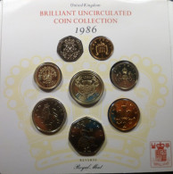 Gran Bretagna - 1986 - Serie Zecca 8 Valori - KM# MS107 - Mint Sets & Proof Sets