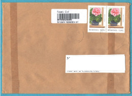 2023 , Romania , Roumanie To Moldova , Flowers , Used Cover - Briefe U. Dokumente