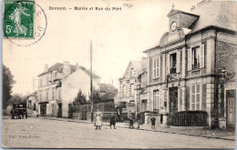 Delcampe - 95 DOMONT - Mairie Et Rue Du Port - Domont
