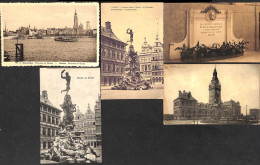 Delcampe - Antwerpen Anvers - Lot 5 Cartes (1 Top + 4 Belles) A8 - Antwerpen