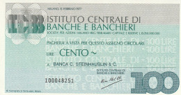 MINIASSEGNO FDS  (B_1266 - [10] Checks And Mini-checks