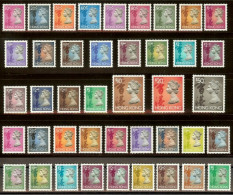 Hong Kong 1992-1996 Stamp Queen Elizabeth II QEII Definitive Stamps  6th 42V Stamps Full Set 42Pcs - Unused Stamps