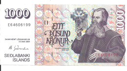 ISLANDE 1000 KRONUR 2001 VF P 59 - Islande