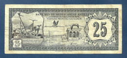 Netherlands Antilles 25 Gulden 1972 P10b VF - Netherlands Antilles (...-1986)