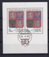 CZECH REPUBLIC 1993 - FDC - Mi 10, Block 1 - Ongebruikt