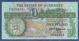 GUERNSEY - P. 48b - 1 Pound ND (1980-1989) UNC, S/n: See Photos - Guernsey